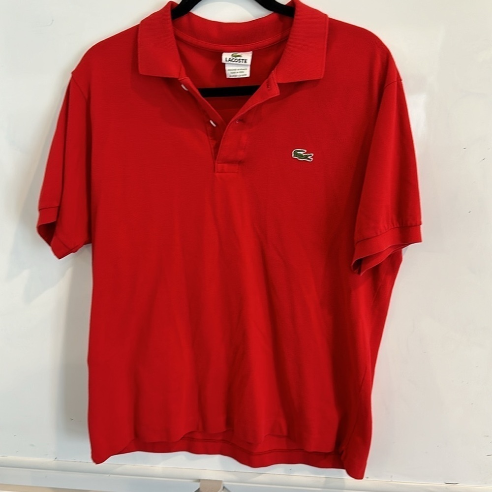 Lacoste Devanlay red polo shirt